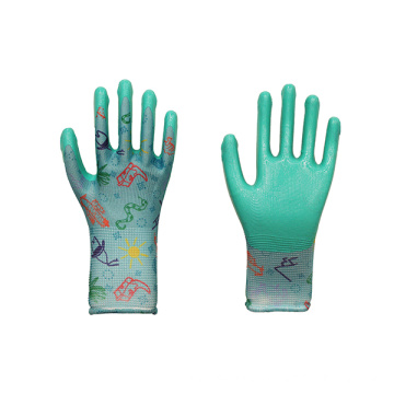 Série de jardins de gants de travail en polyester